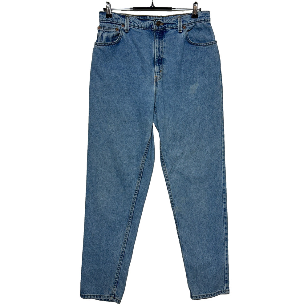 *Vintage Levis 551 Relaxed Jeans‎ Womens 14 Blue Tapered Measures 31x32 - 1996